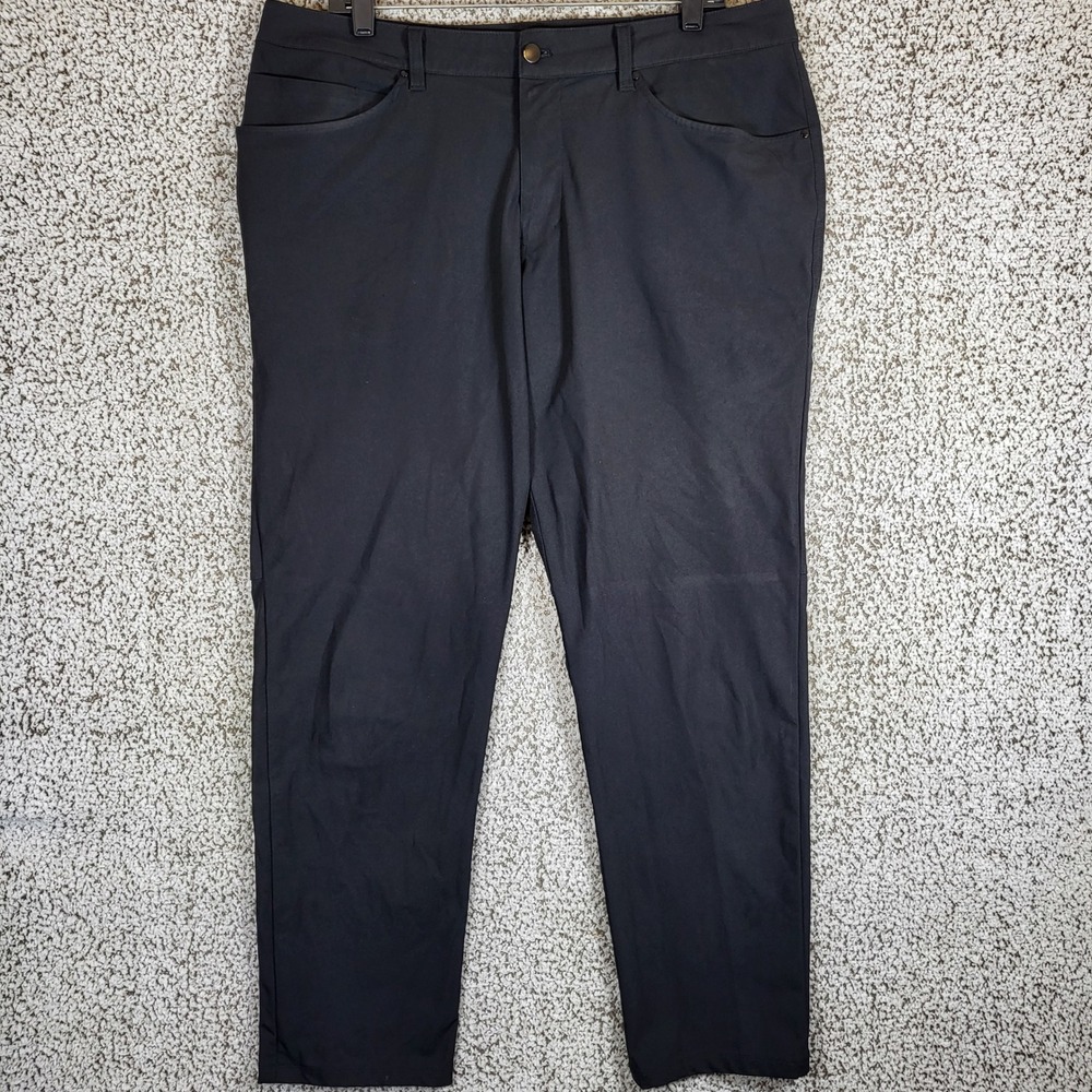 Lululemon ABC Warpstreme Mens Pants Size‎ 36 Black Casual Commuter Work